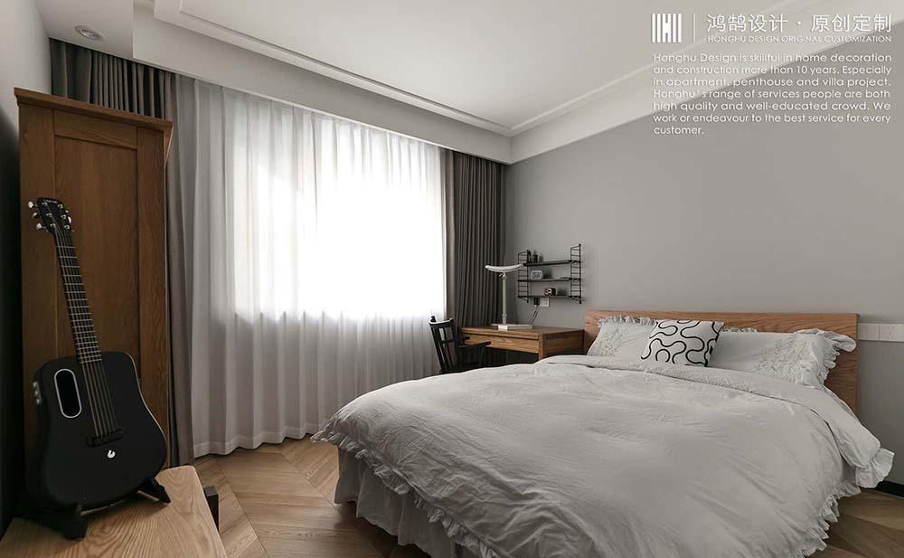 微水泥极简风平层公寓设计丨中国上海丨上海鸿鹄设计-28