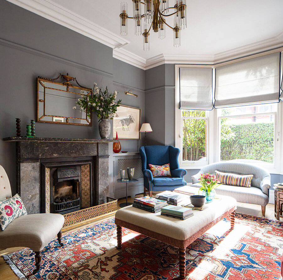 伦敦设计师家庭的梦幻色彩空间-3