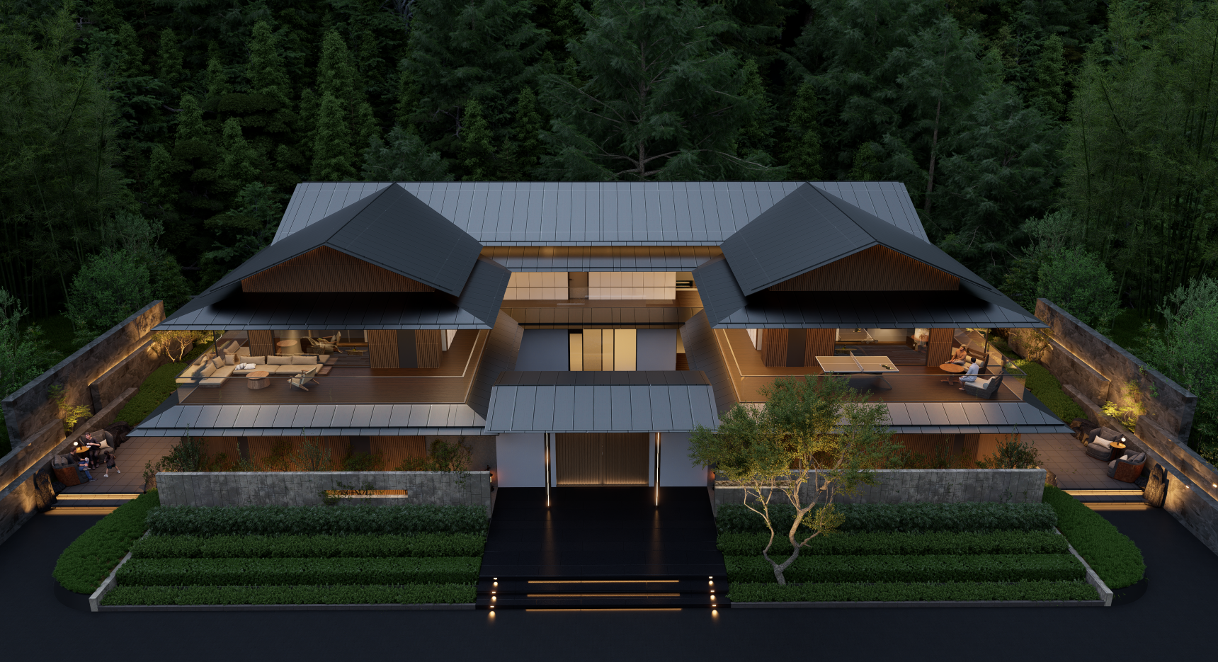 度假建筑渲染-2