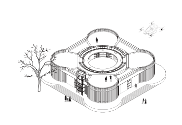 清华美院毕设刷屏！聚焦低空经济，打造eVTOL交通文旅综合体，还拿了全国十佳模型-146