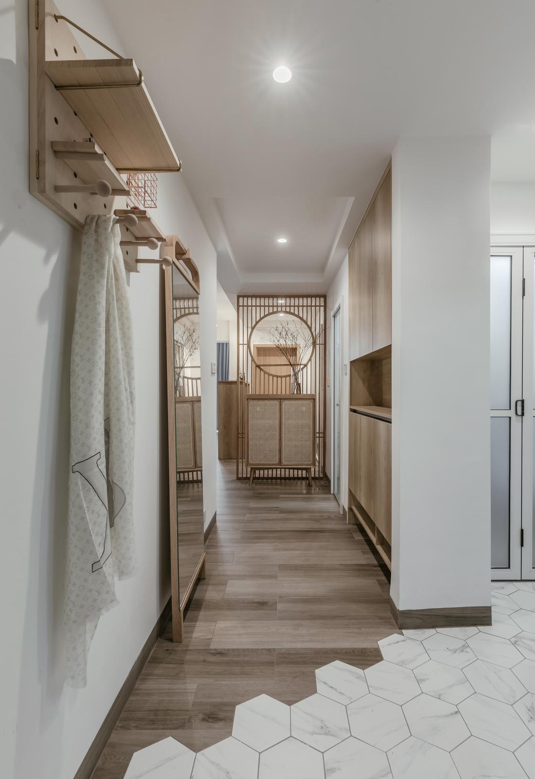 清新日式原木平层改造-11