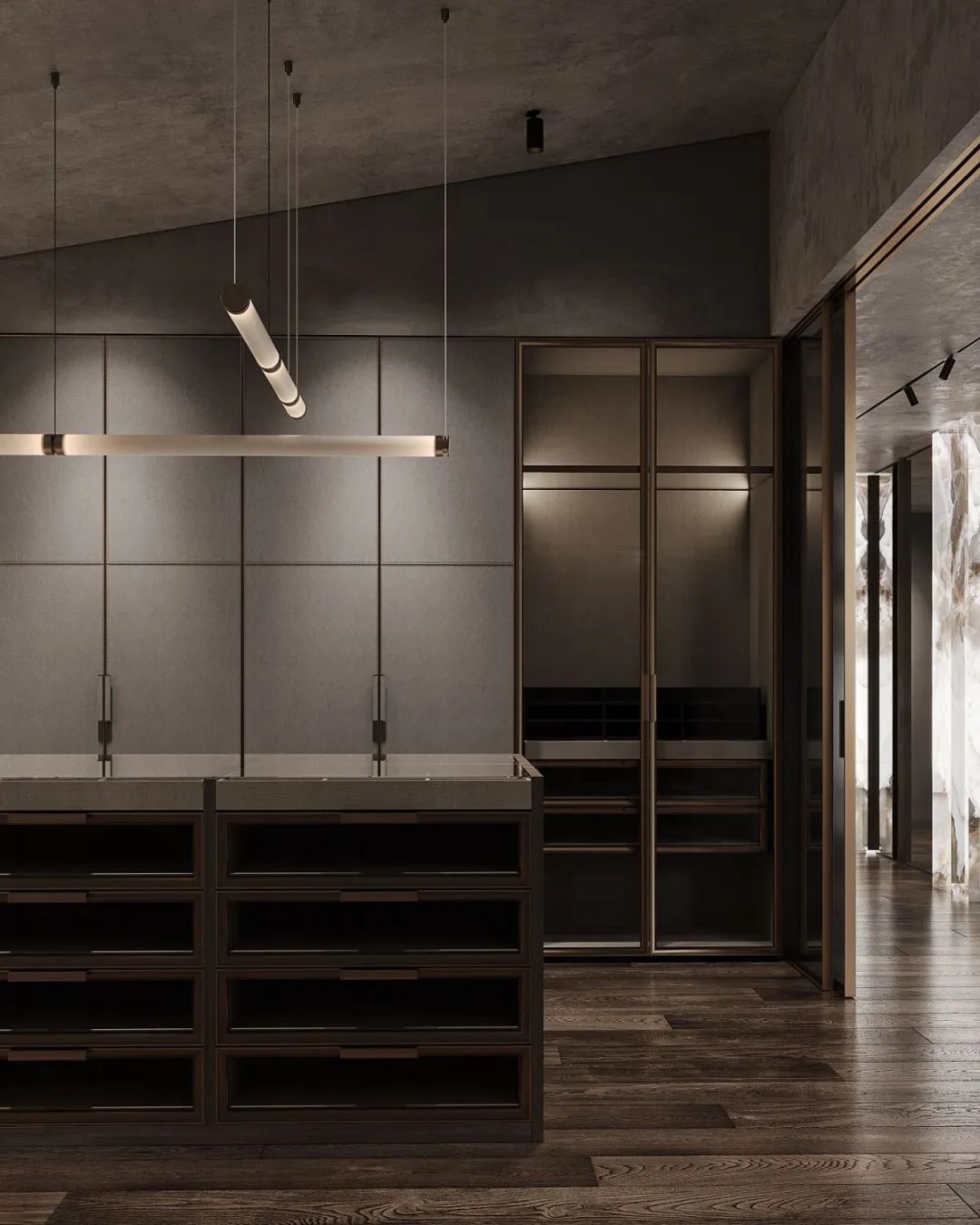 灰色奢华 · 1300㎡大宅设计丨IQOSA Architect-60