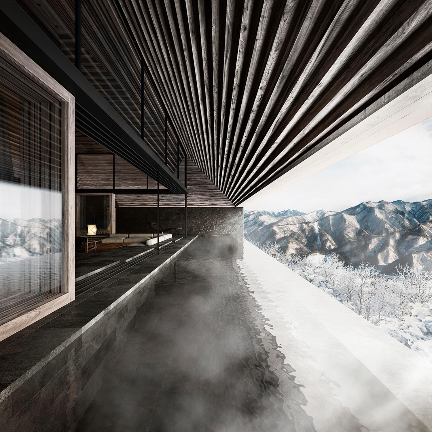 日本群马县水上町 NOT A HOTEL 温泉别墅丨SUPPOSE DESIGN OFFICE-41