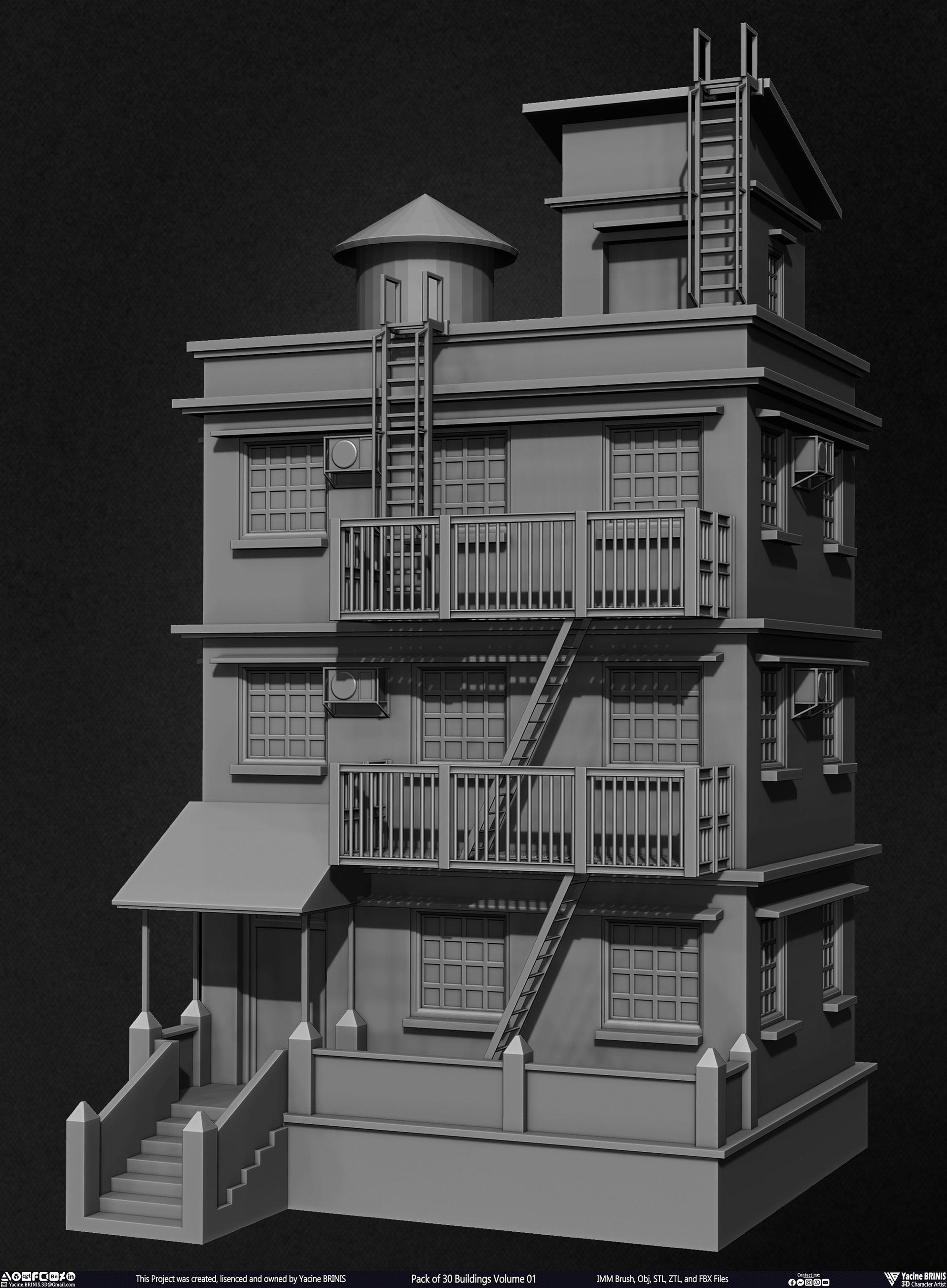 30 座建筑模型包丨Yacine BRINIS-40