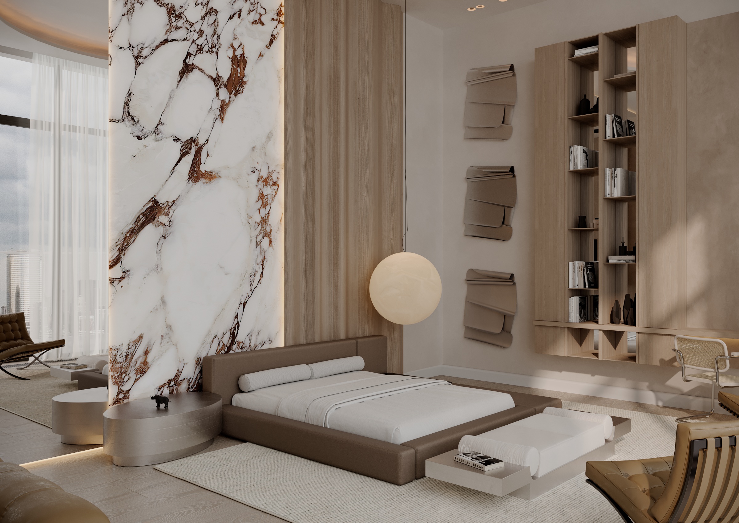 Bedroom and lounge zone-3