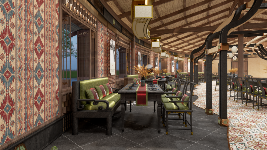 ĐỒ ÁN NỘI THẤT 5 : RESTAURANT DESIGN (THỦY ĐÌNH QUÁN)-11