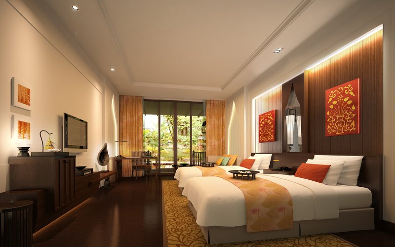 最新整理 西双版纳避寒皇冠假日度假酒店施工图+实景+效果2 61G-5-38