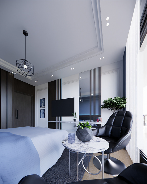 主卧室设计丨阿尔及利亚丨SAHLI FATEN-16