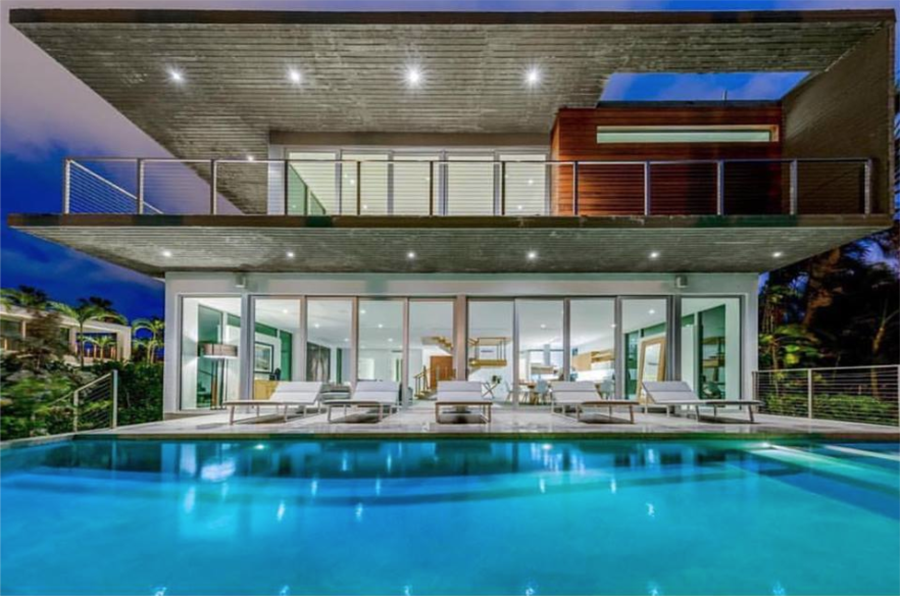 迈阿密棕榈岛上的私人住宅 | 自然光与水景的完美融合-16