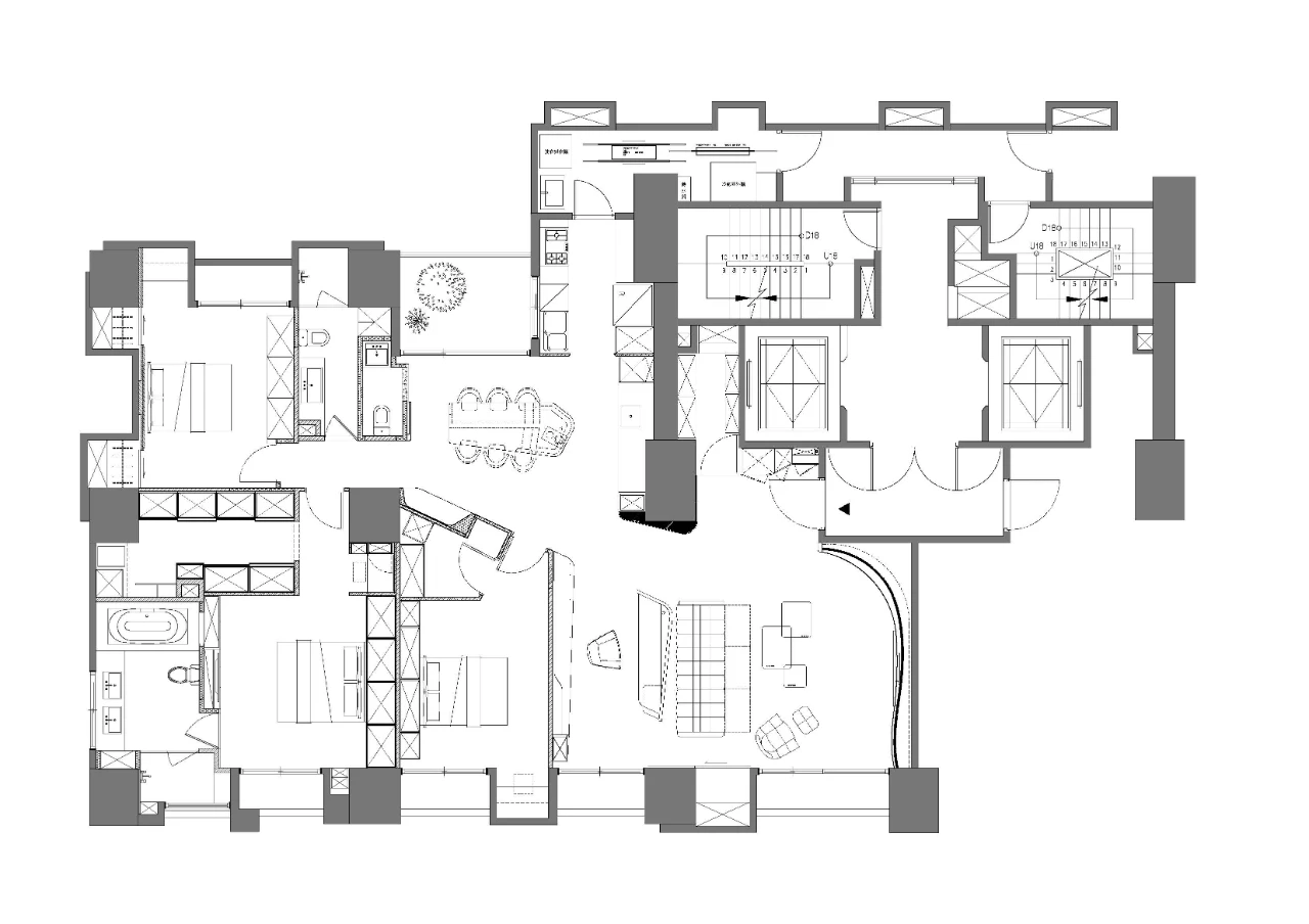 独一无二的自由曲线时尚宅丨黄巢设计-71
