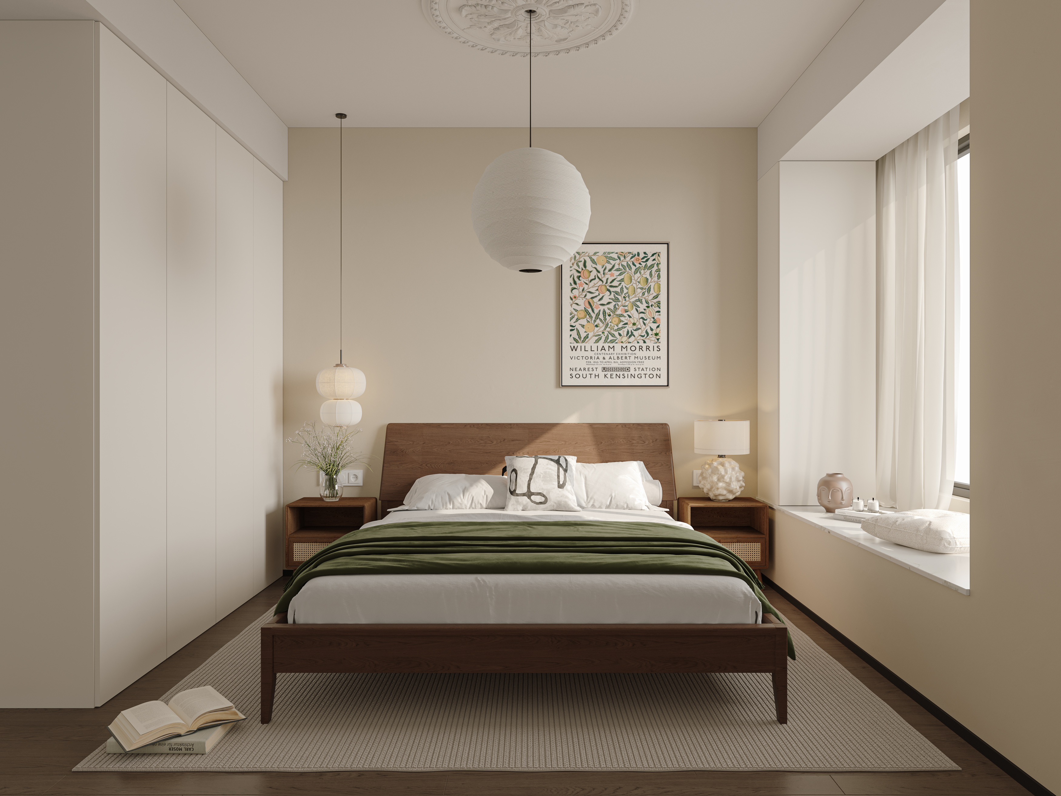 绘感视觉设计——小户型奶油中古风设计案例-7