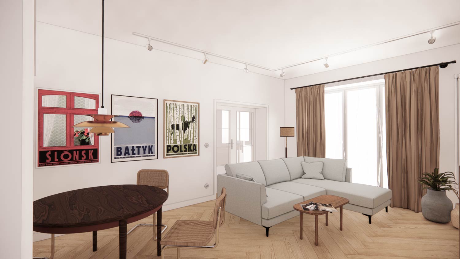 Retro Apartment in Gdynia-5