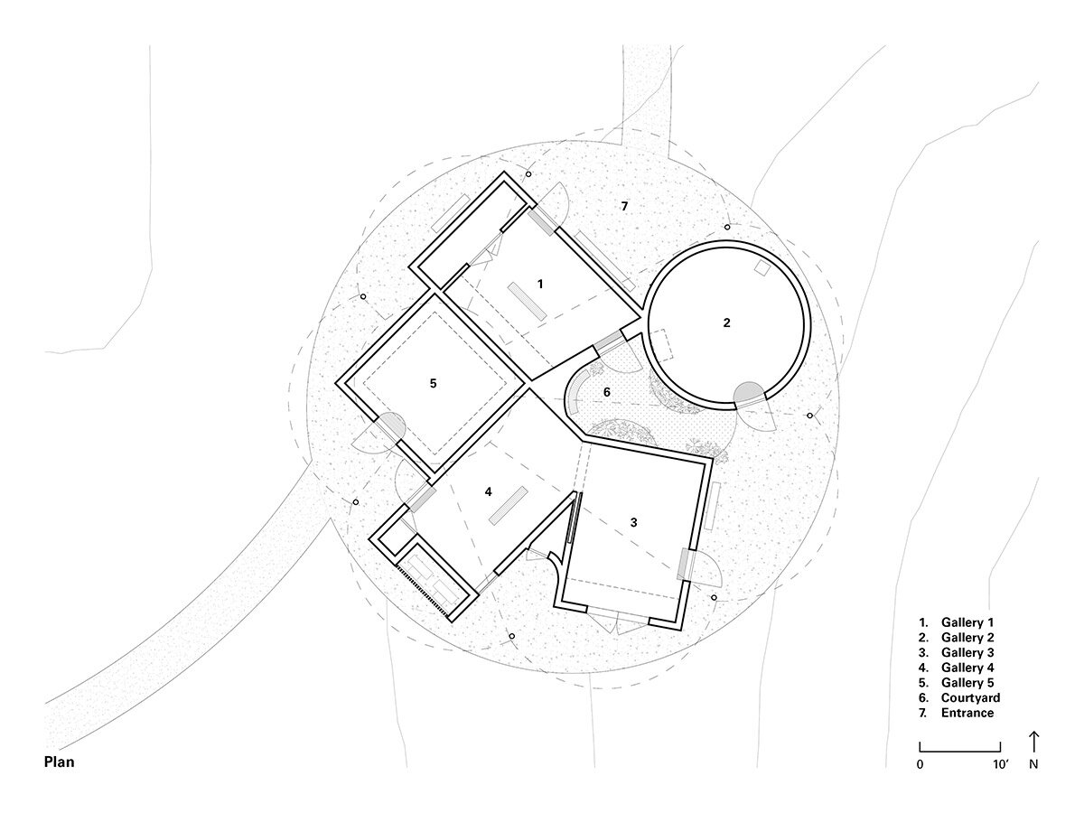 锥形屋顶下的五个画廊丨美国丨SO– IL-11