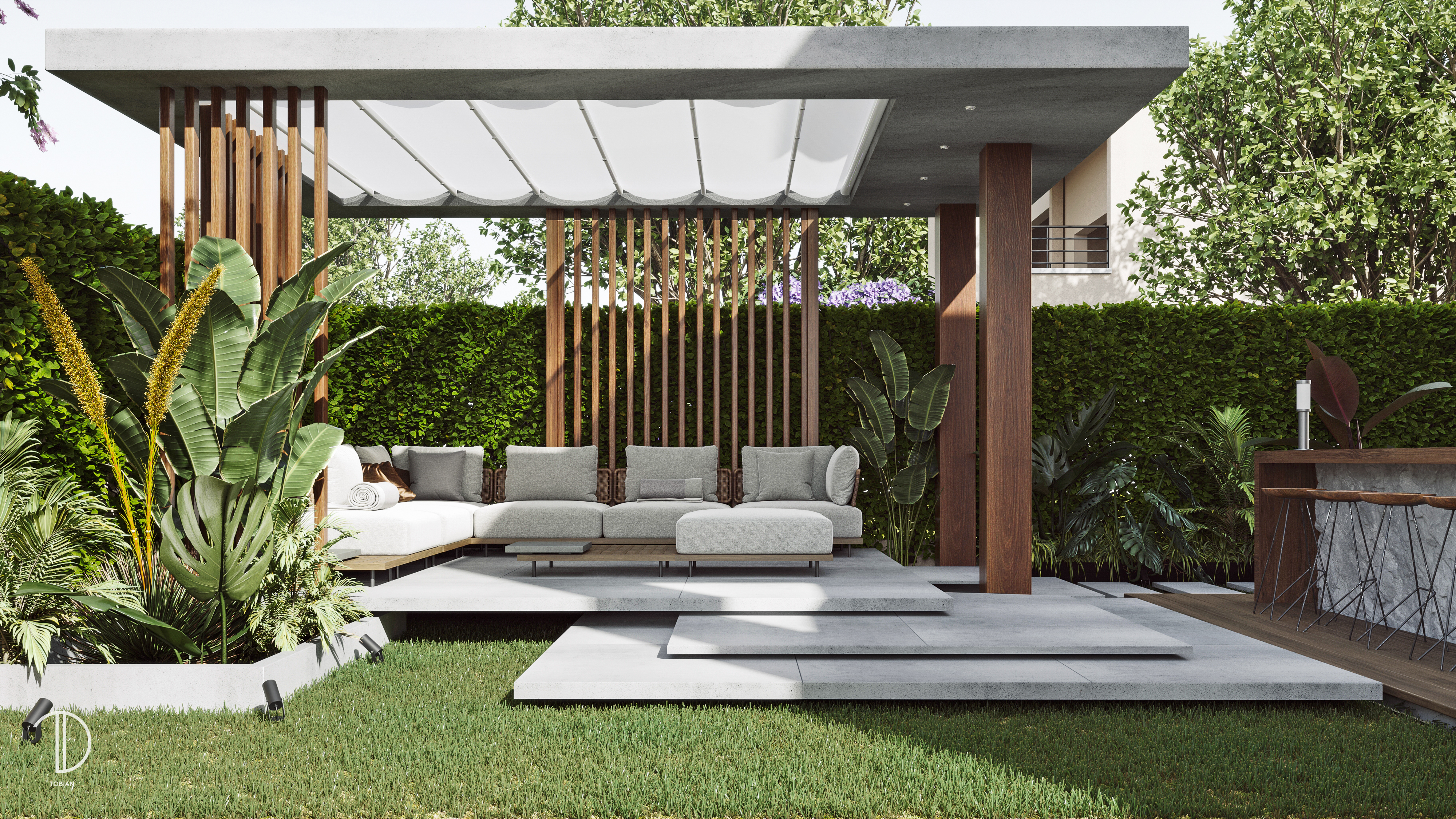 Uptown Cairo Residence Garden-2