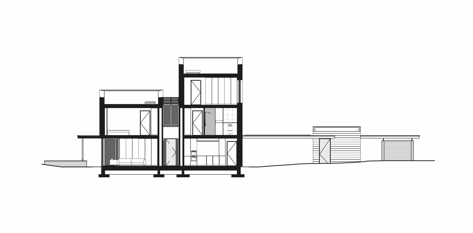 荷兰森林中的现代住宅-56
