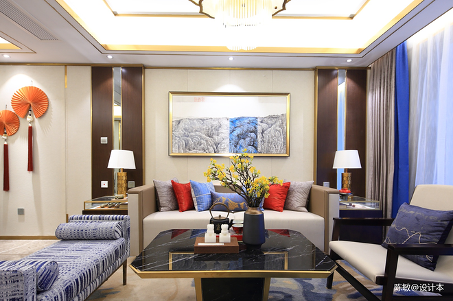 复式220平米装修案例·效果图  悠然雅居-14