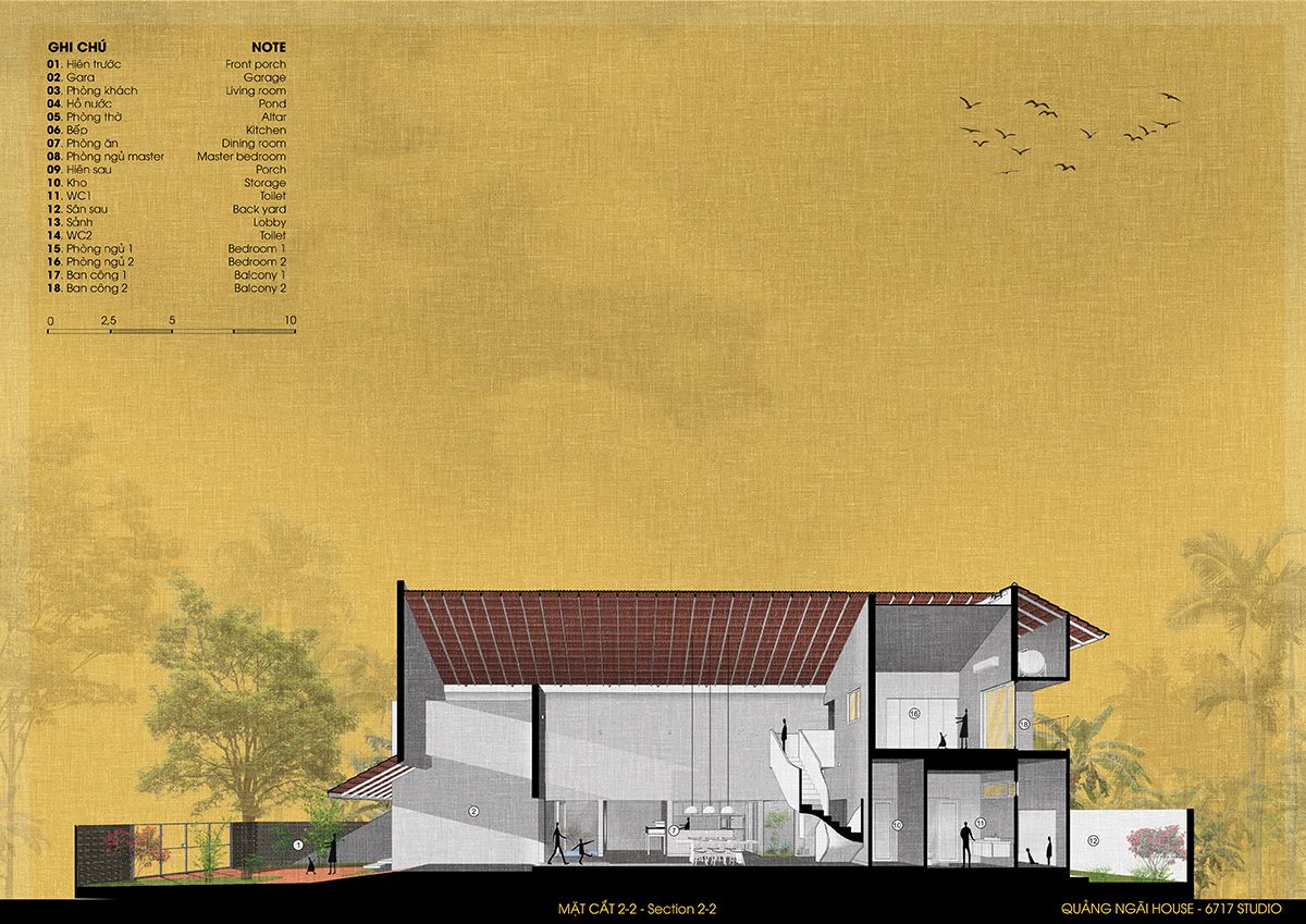 现代与传统交融的越南 Quảng Ngãi House-62