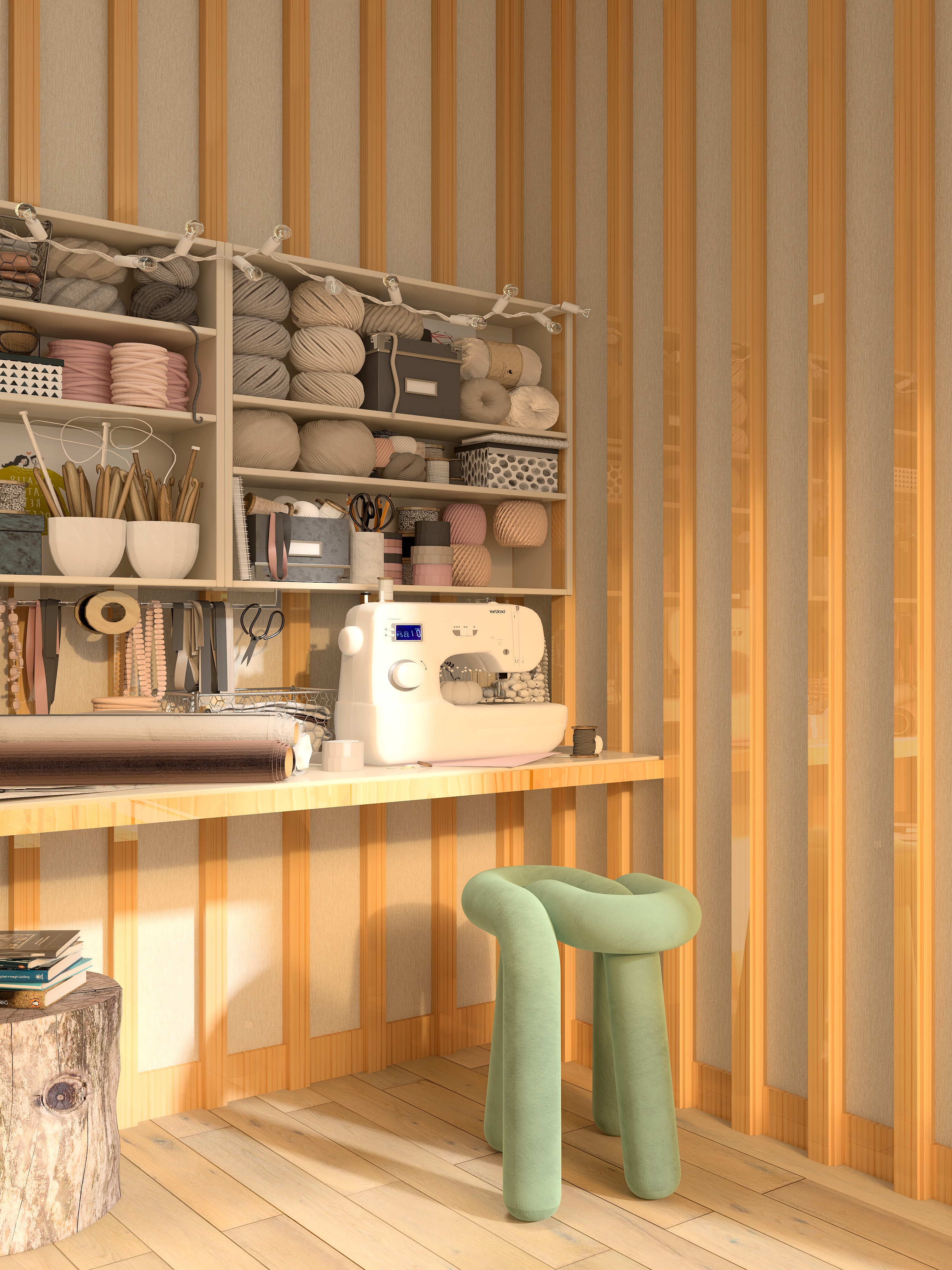 Iris Van Herpen 风格客厅设计-11