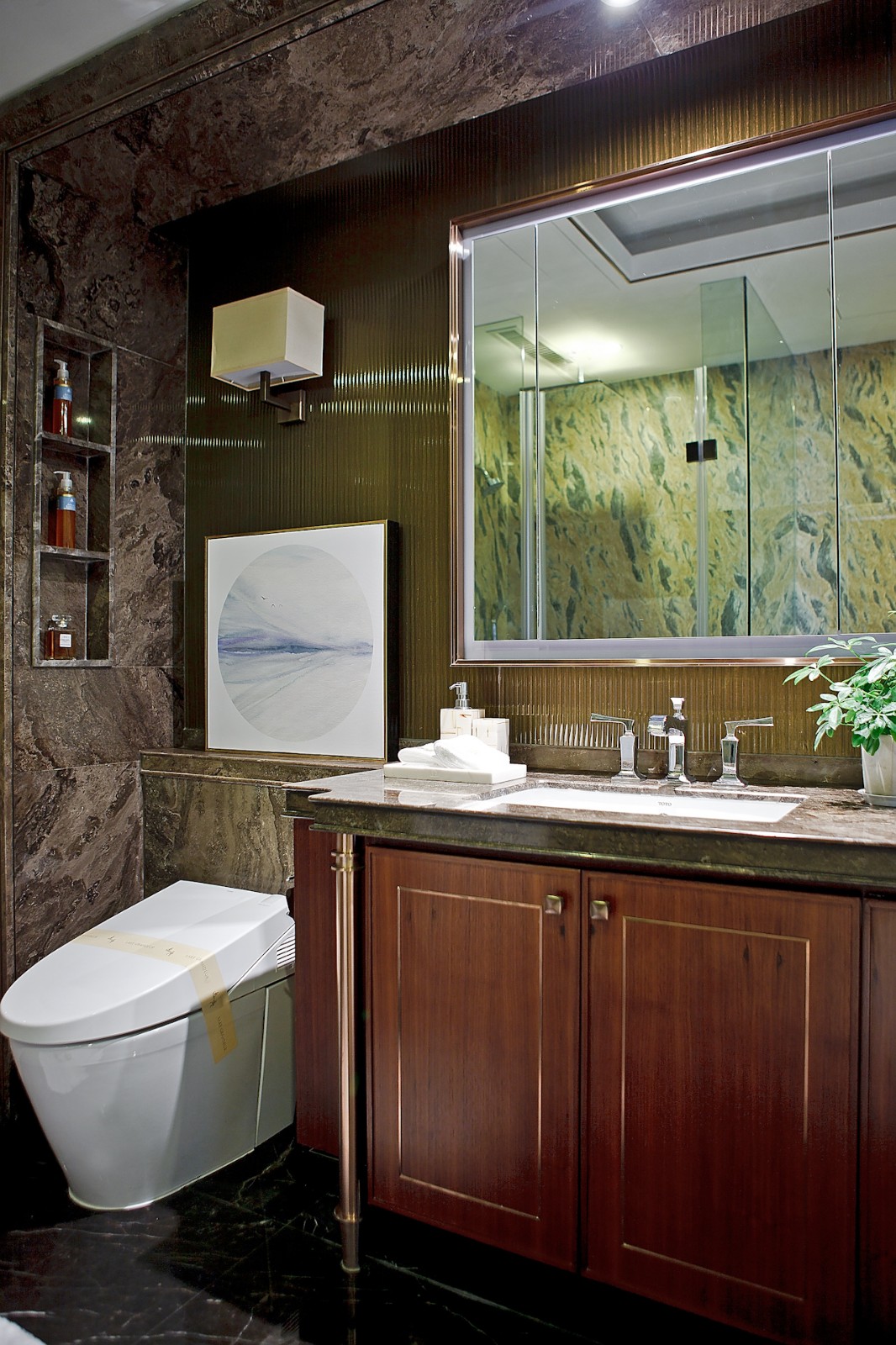 咫尺西湖 隐贵私邸 杭州嘉里中心 逸庐 样板间 空间摄影作品分享-18