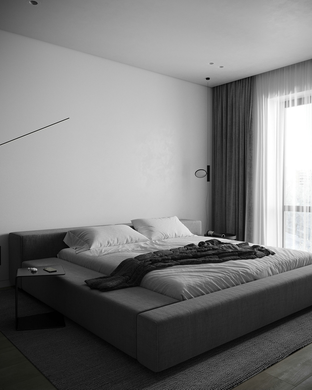 高级灰色系公寓-10