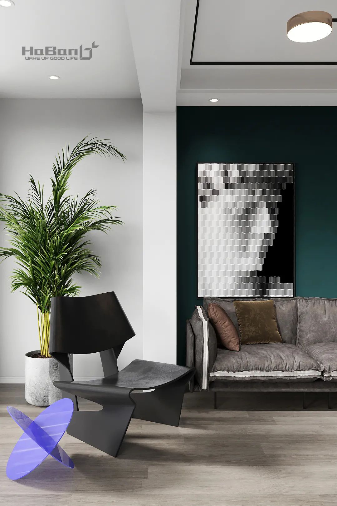 华润柒公馆 90㎡现代风,打破空间界限,感受日升日落-12