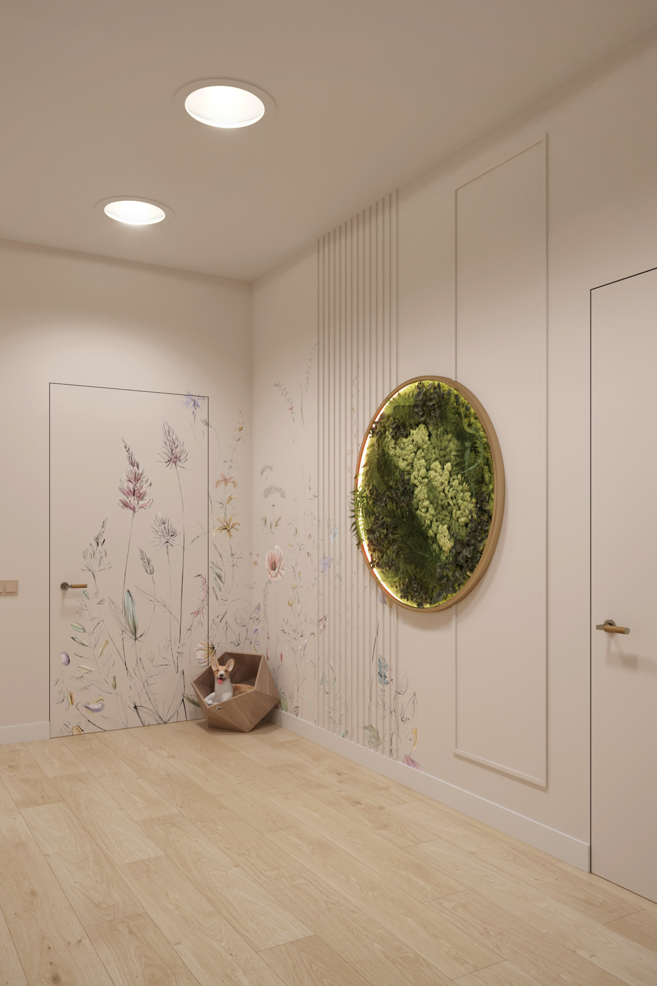 Частный дом. Холл, 1 этаж.-4