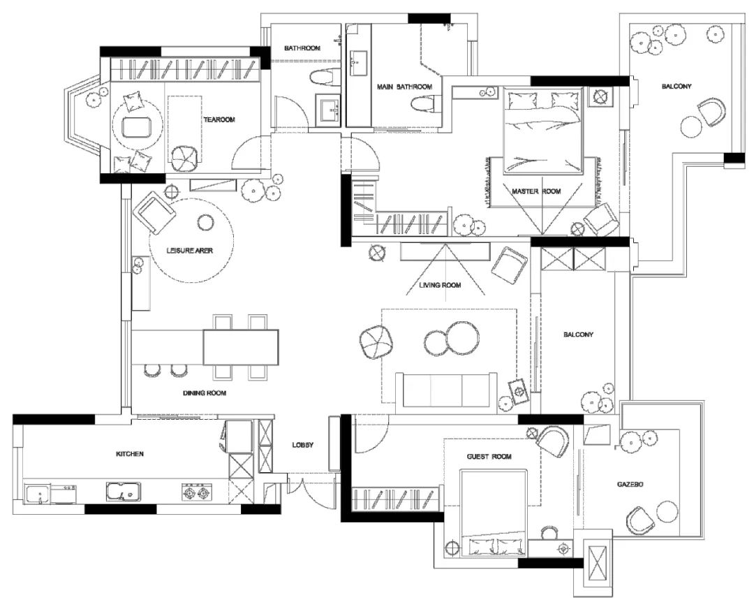 重庆江与城 150 平文艺休闲大宅设计-45