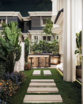 花园外部设计  别墅项目丨埃及开罗