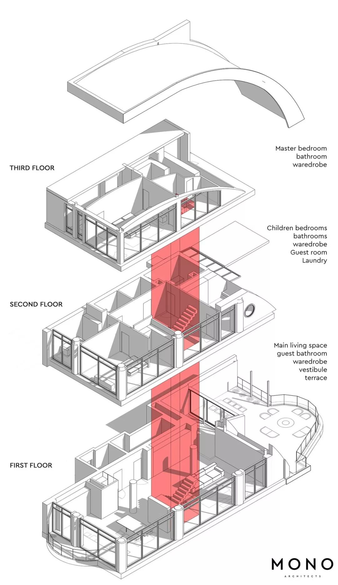 MONO architects 打造顶层公寓，诠释自由空间与光线之美-9