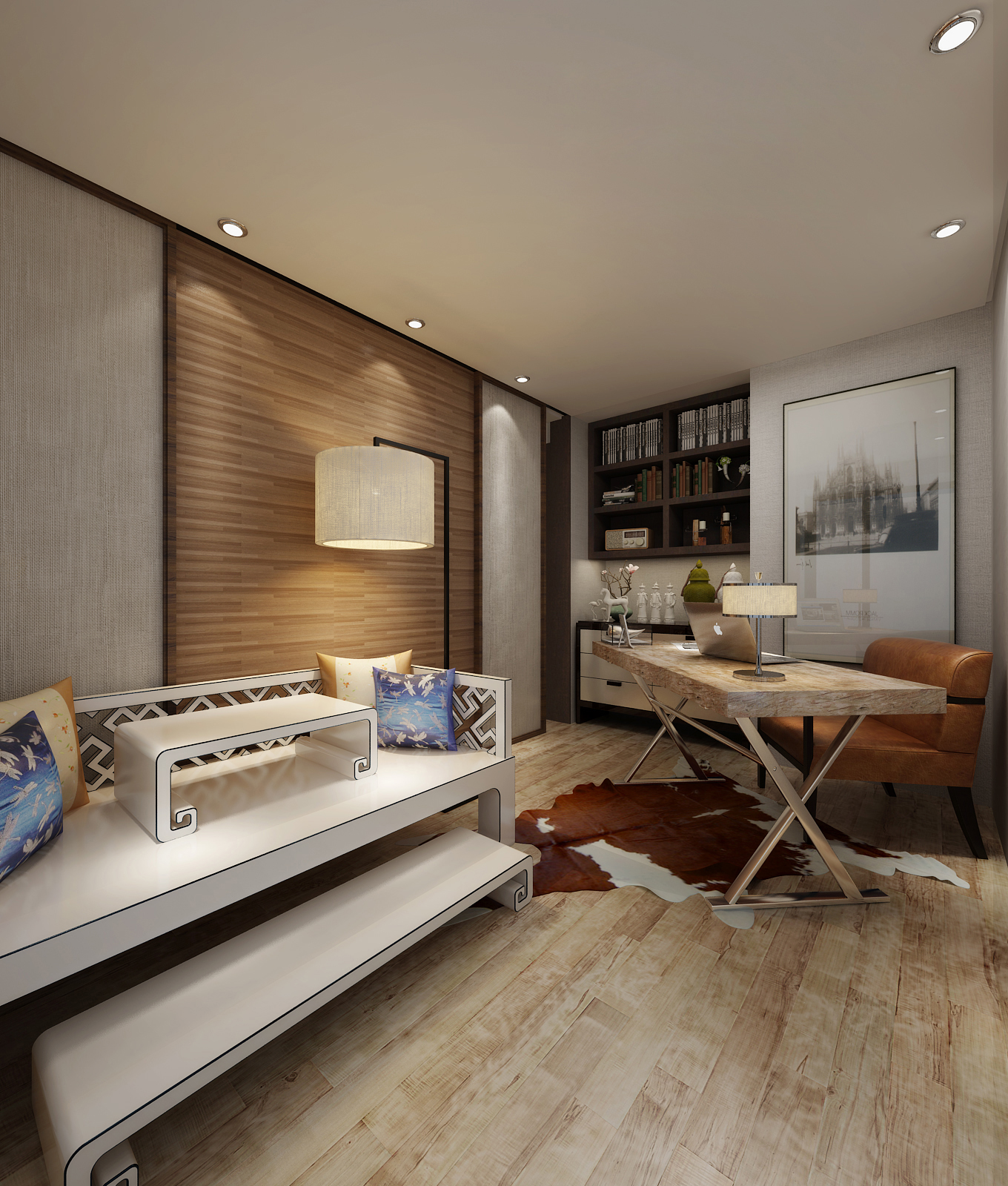 新中式 中式古典 奢华家装别墅样板房-3-34