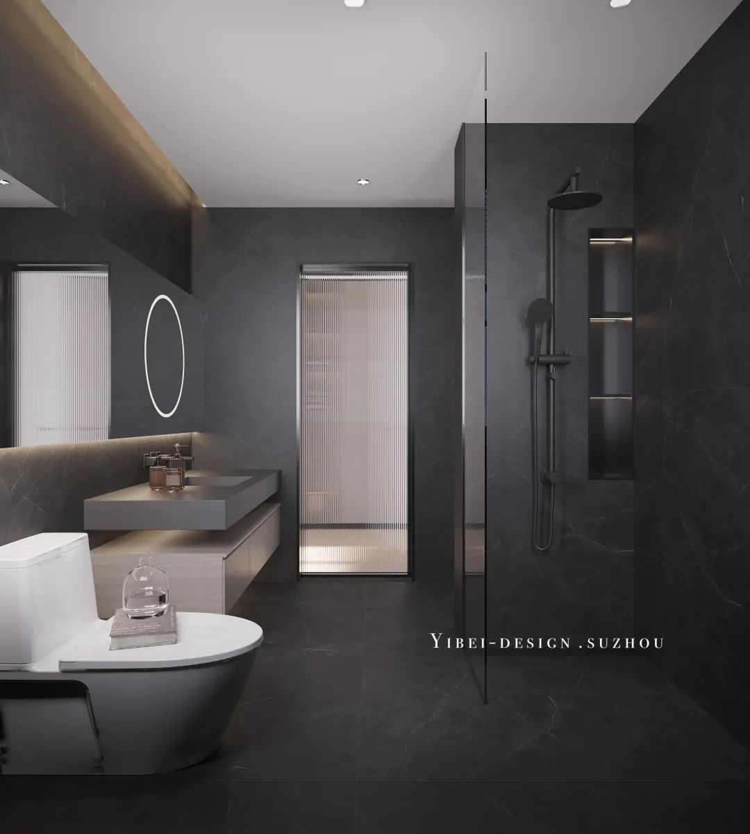 现代简约复式空间设计丨中国苏州丨YIBEI DESIGN-40