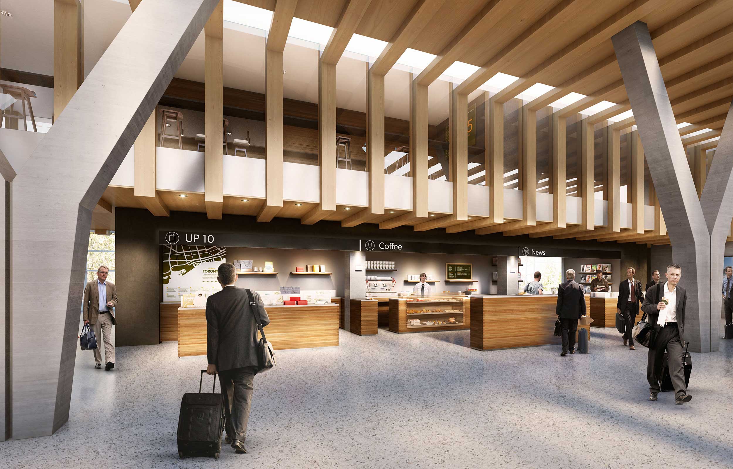 Metrolin·  UP E·press  联合车站购物休息区设计丨加拿大多伦多丨MACH Architektur,Winkreative等-3