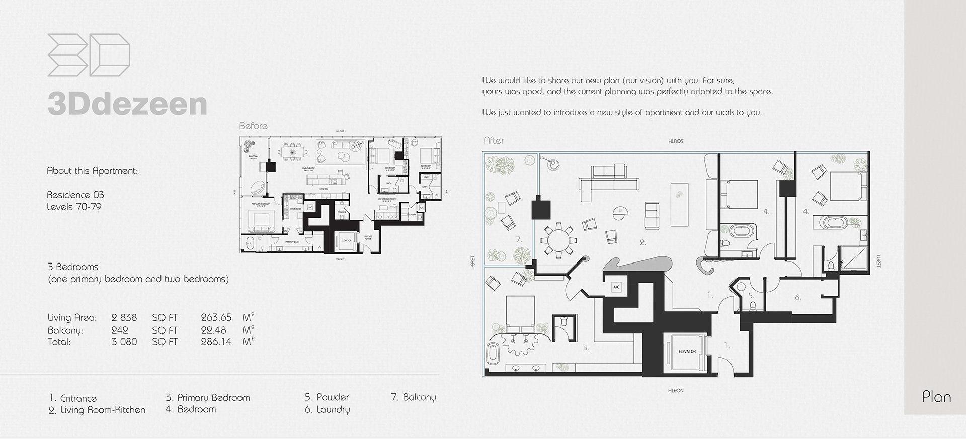 Miami Apartment 室内设计可视化丨美国-89
