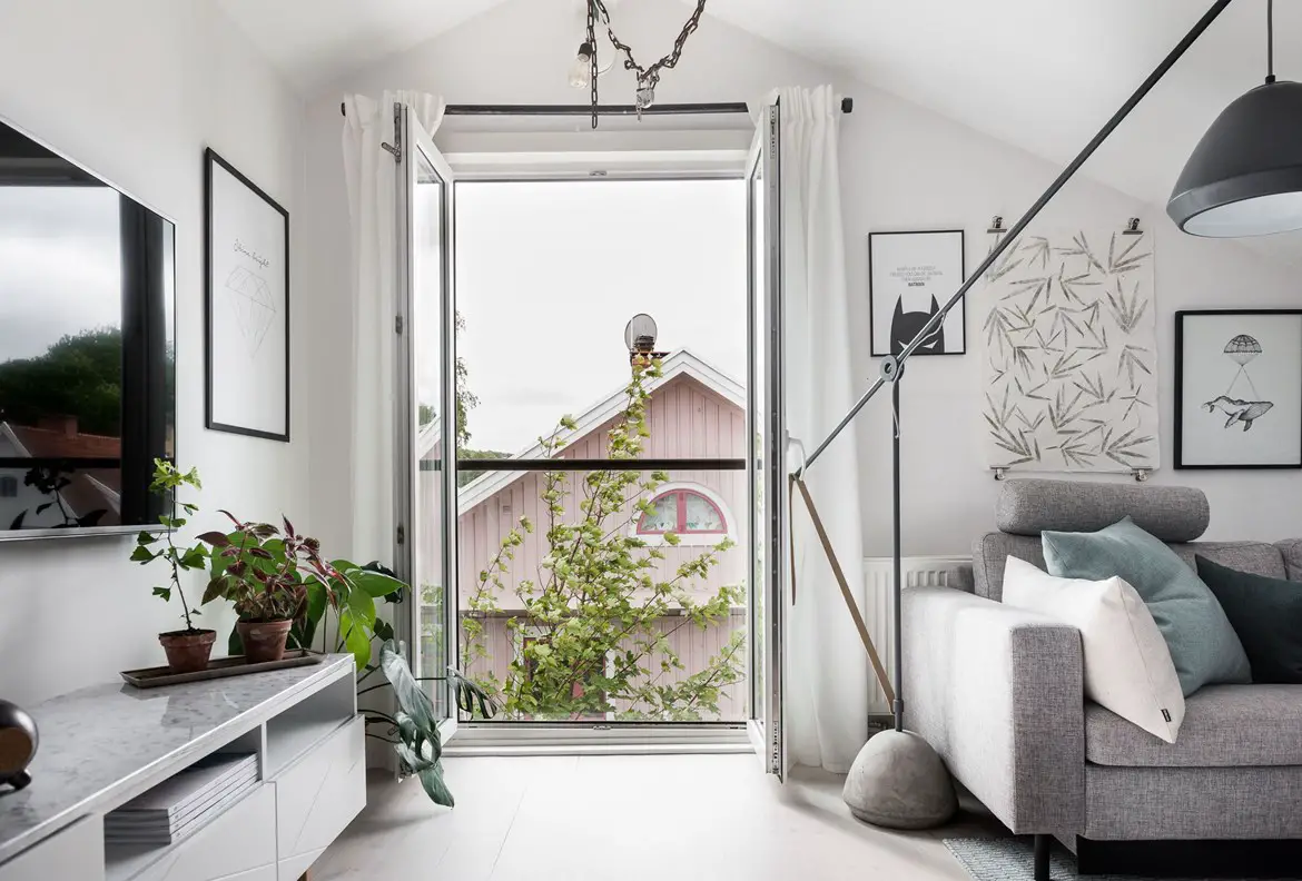 瑞典巧妙阁楼卧室设计-7