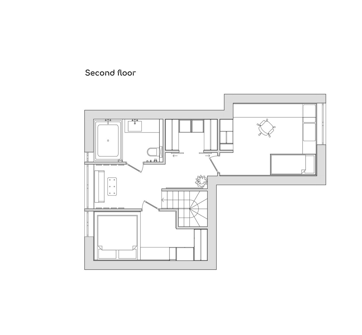 110㎡浅色系住宅设计-1