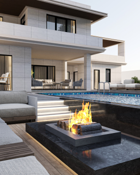 Sunset Poolside Haven