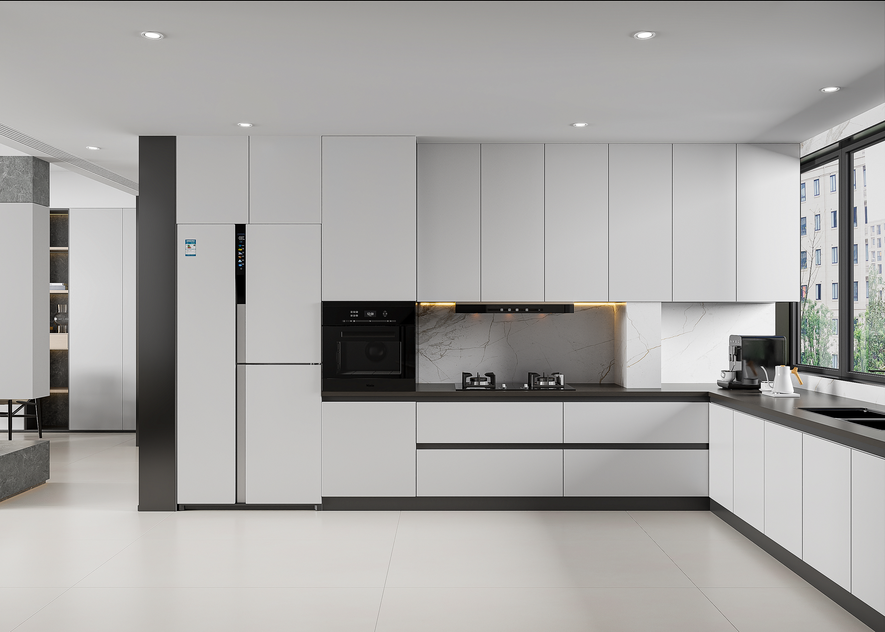 现代 客餐厅  CV渲染-9