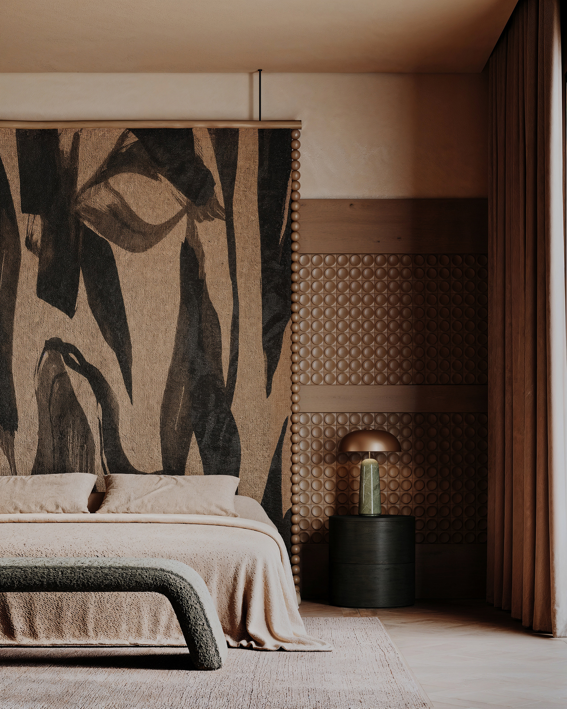 Contemporary African Bedroom-13