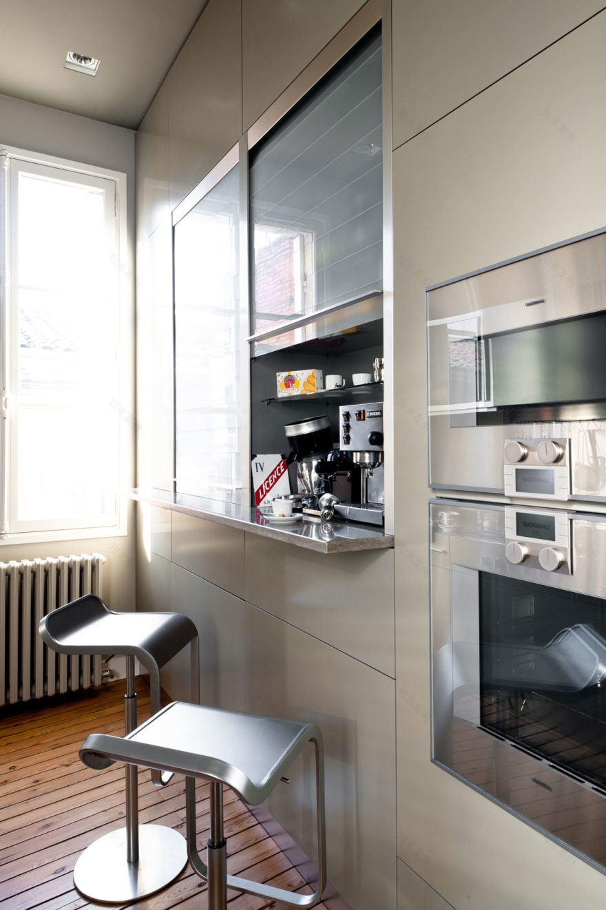 法国波尔多前办公室变公寓,Daphné Serrado 打造现代住宅空间-19