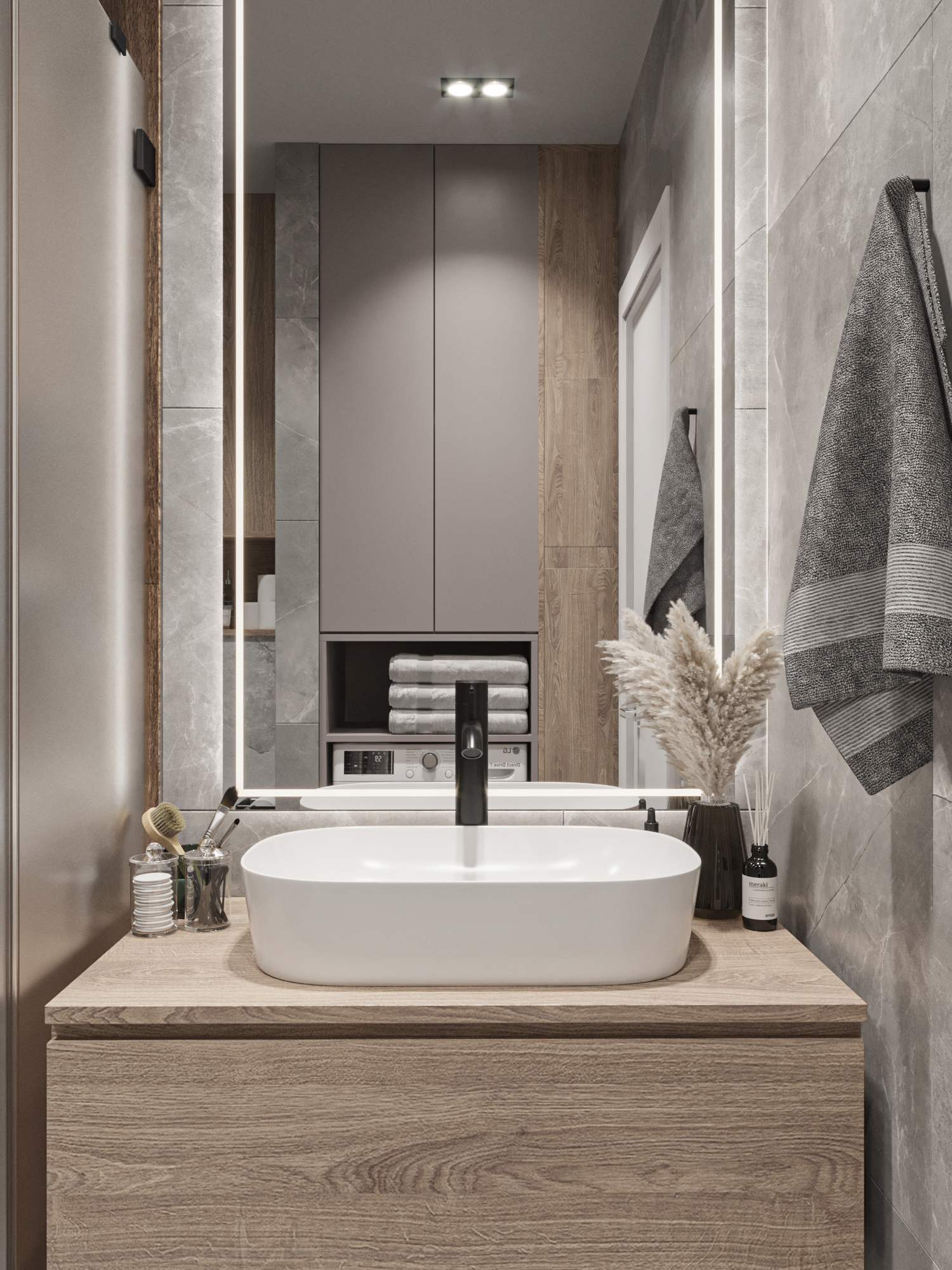 ЖК "МинскМир" 小区 4 平方米卫生间设计项目丨白俄罗斯明斯克丨LILO STUDIO-8