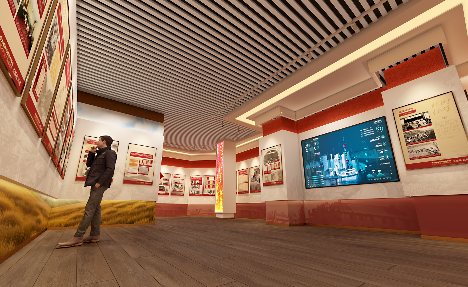 伟大精神党建展厅-7