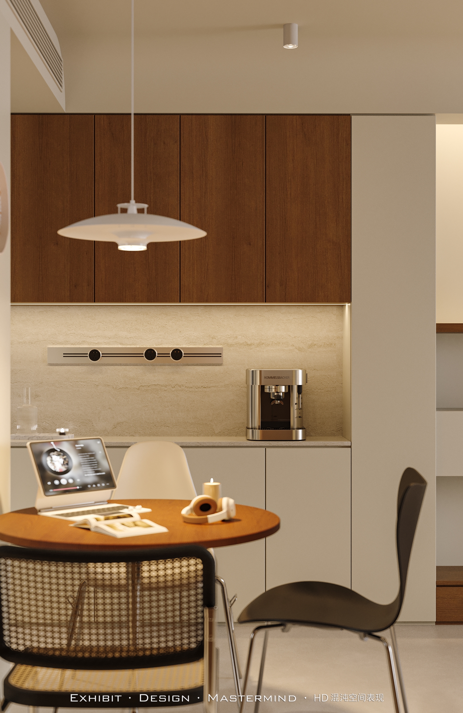 现代 极简风 客餐厅 X 混沌空间效果表现-5