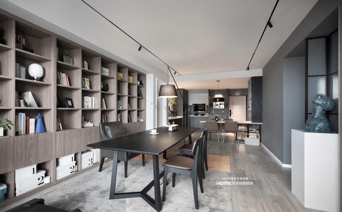 深色理性空间的温馨之家丨欢乐佳园装饰-12