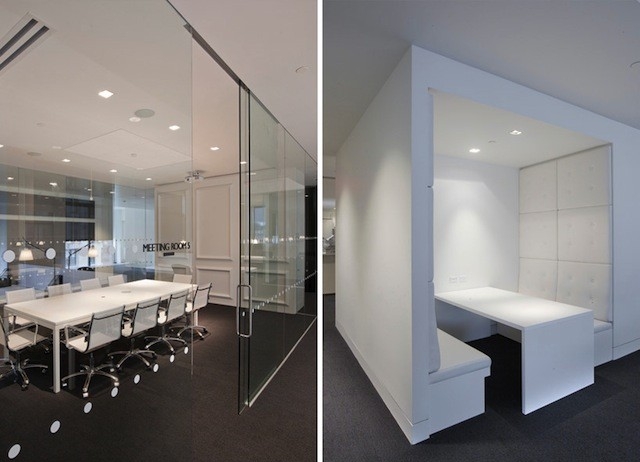 个人收集一些白色简约办公室案例-18