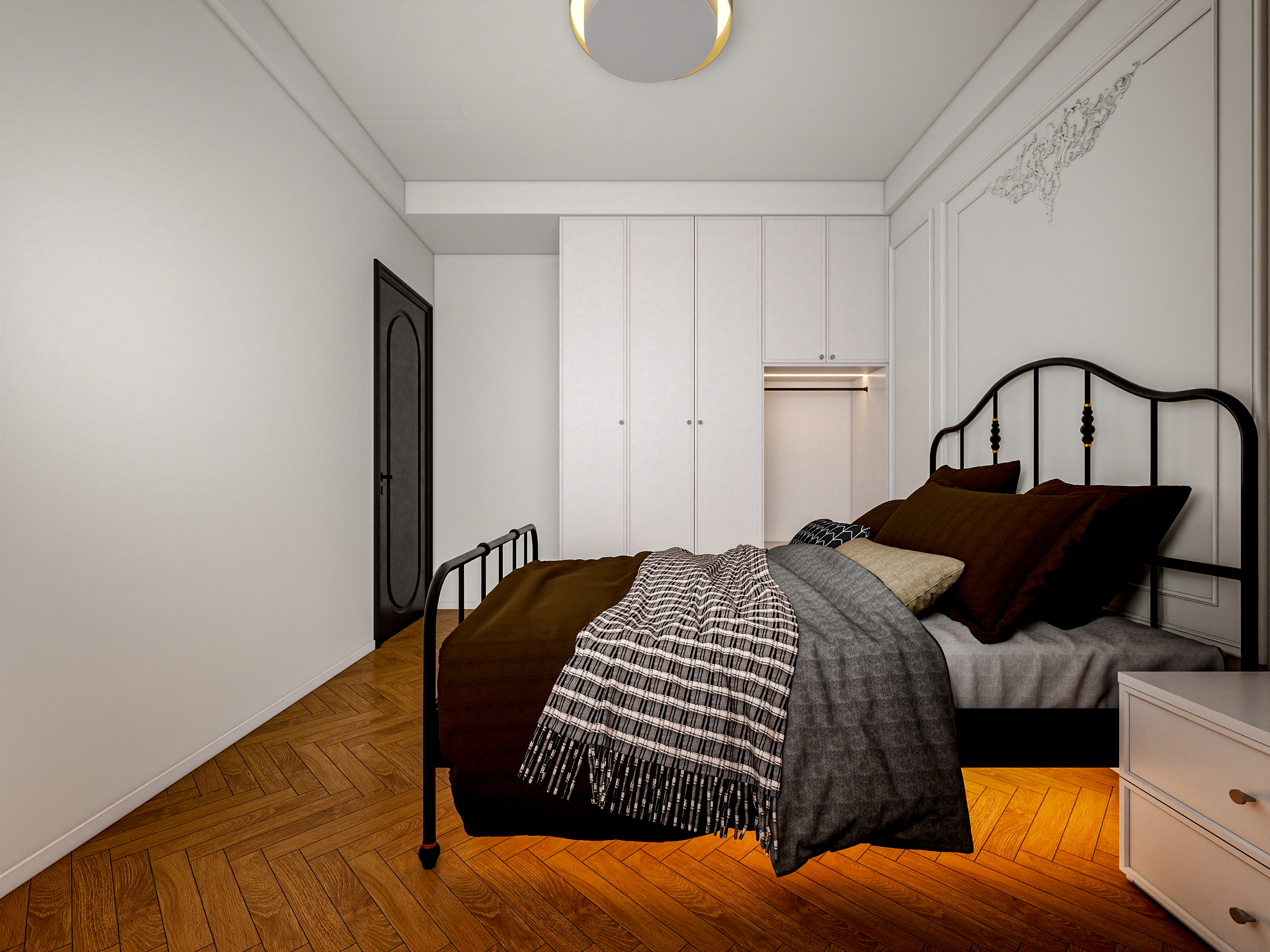 四川成都人居都市阳光（245平方简约法式顶跃六居室）-48