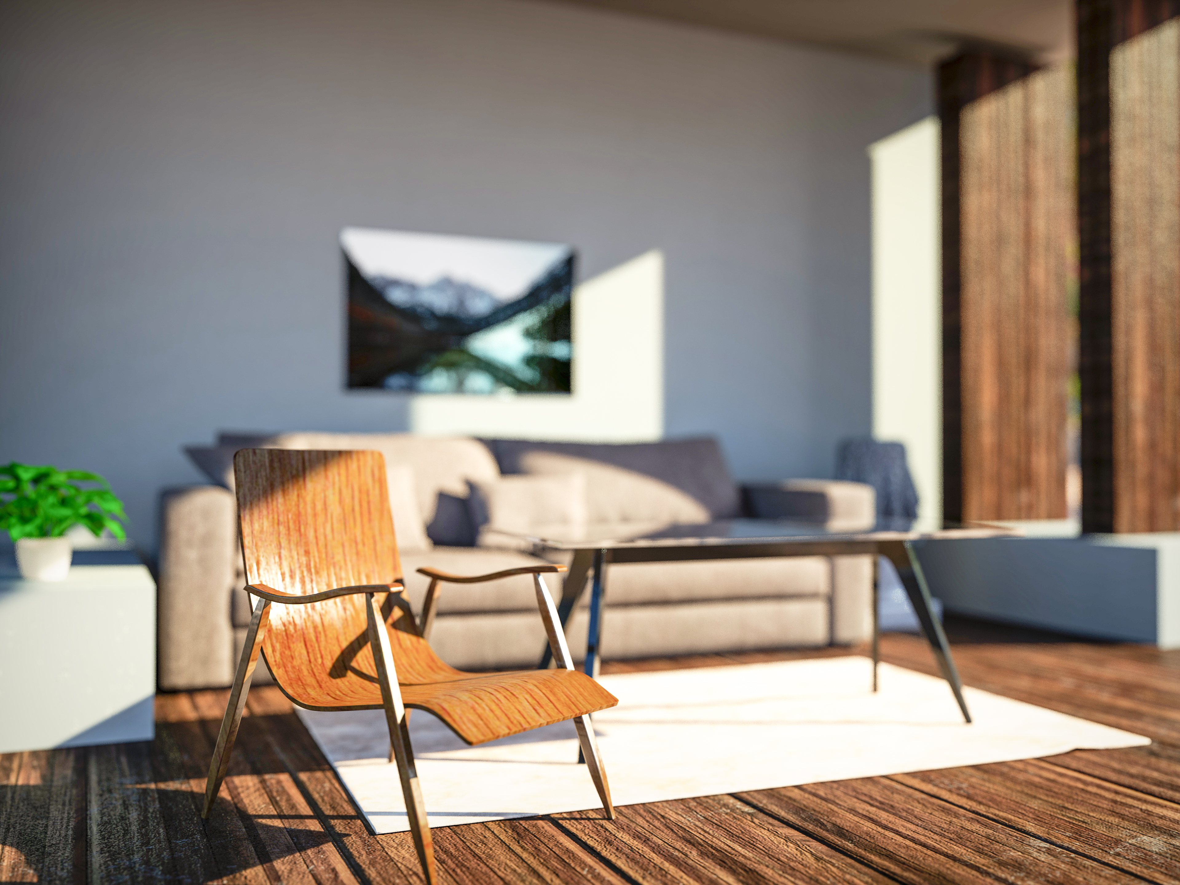 Modelado y renderizado de interiores-1