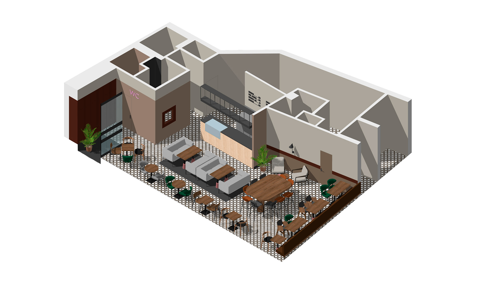 圣彼得堡 89㎡自然魅力随性餐厅-12