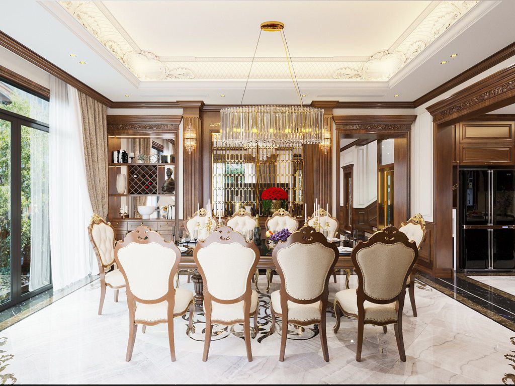 3层新古典9米门面独栋别墅设计丨越南丨Kiến Trúc Nhà Việt Phong Thuỷ-32