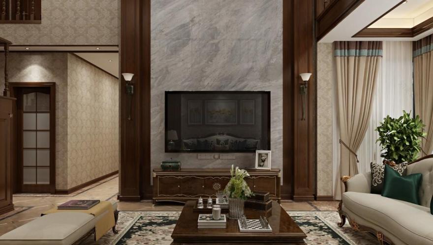 吉首市溶江小区壹号复式楼美式风格-56