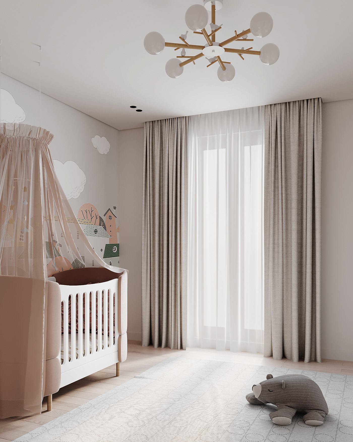 90㎡高级灰色系公寓设计-24